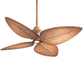 Minka-Aire F581-BG Downrod Mount, 4 White / Cream Blades Ceiling fan with 52 watts light, Bahama Beige