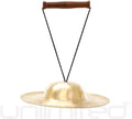 Unlimited Body Bells Includes Bell, Mallet, String & Handle/Chinese Cymbal with Large Bell and Short Flat Rim/Great for Sound Therapy/Bronze Bell