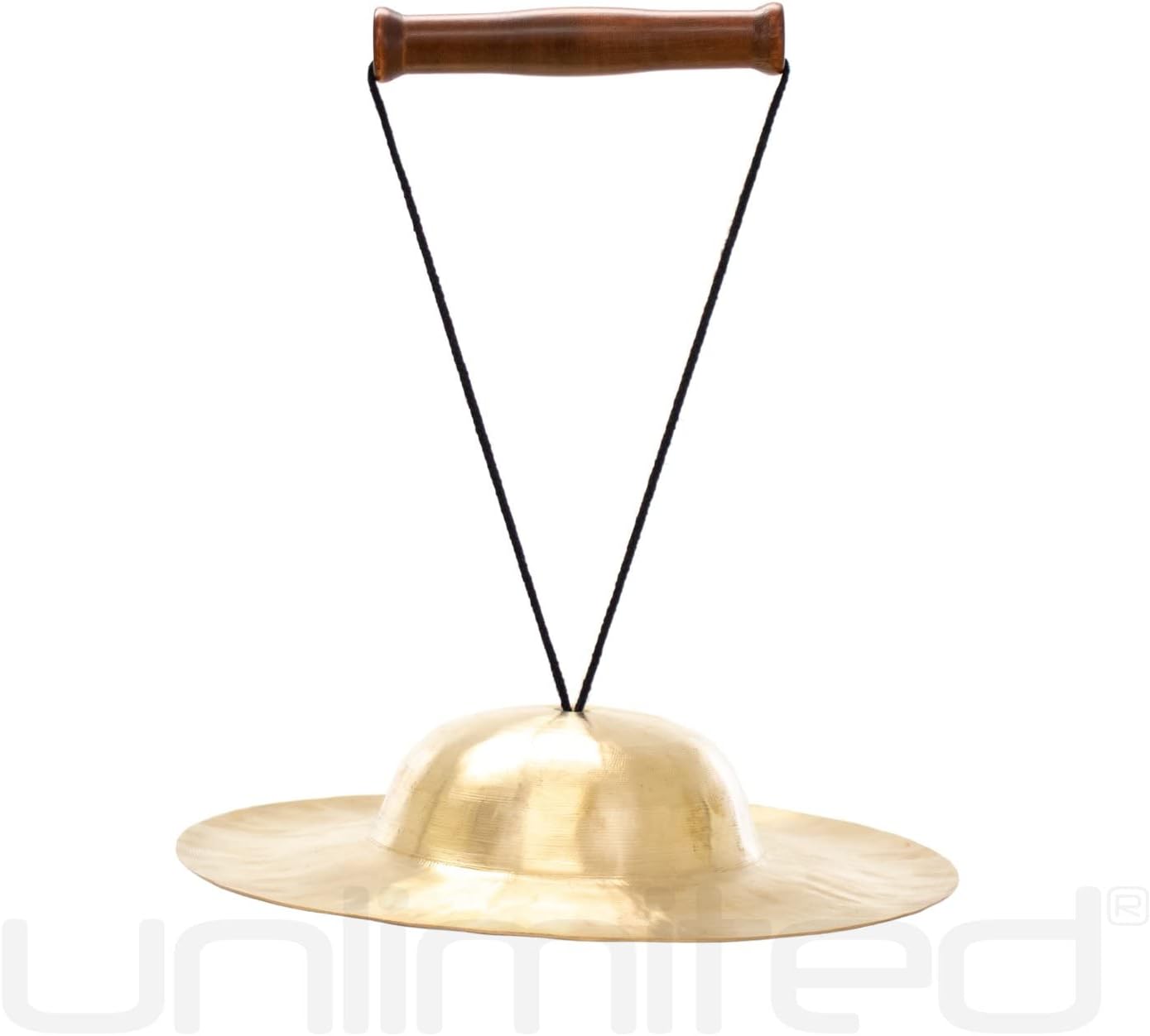 Unlimited Body Bells Includes Bell, Mallet, String & Handle/Chinese Cymbal with Large Bell and Short Flat Rim/Great for Sound Therapy/Bronze Bell
