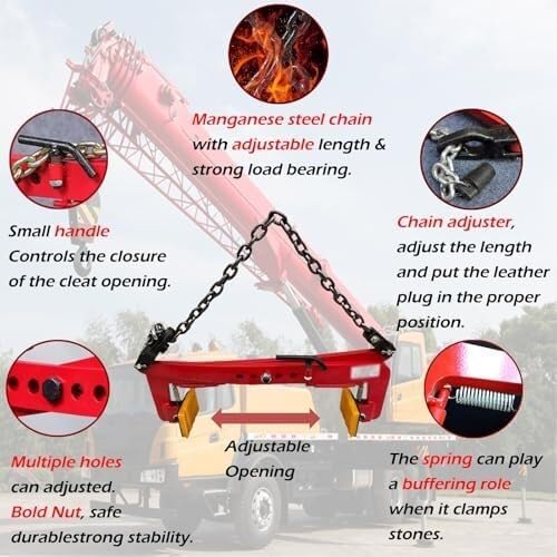 Granite Slab Lifting Clamp Heavy Duty Stone Scissor Lifter Clamp for Carrying and Vertical Transport(12inch)