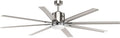 Progress Lighting Vast Collection 72-Inch 8-Blade Gray Modern Ceiling Fan, Nickel