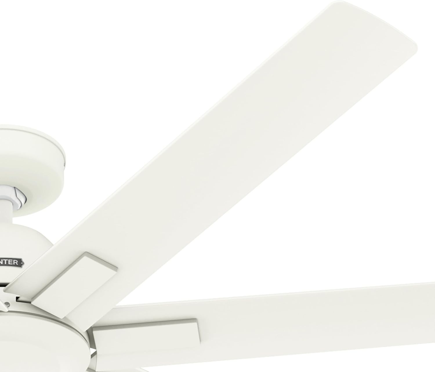 Hunter 60' Downtown Indoor/Outdoor Ceiling Fan, Wall Control, Matte White | ENERGY STAR fan is 64% more efficient, with SureSpeed high-velocity airflow for great rooms, lofts, or covered porches.