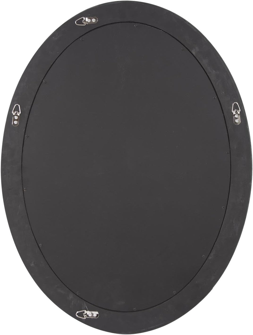 Howard Elliott Collection Queen Ann Antique Black Oval Mirror, Bevelled Vintage Hanging Wood Framed Vanity Wall Mirrors for Home Decor, Living Room, Bathroom, Bedroom, or Hallway, 25 x 33 Inch