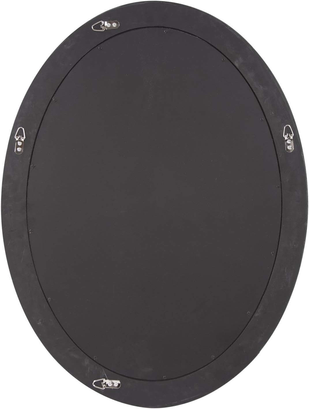 Howard Elliott Collection Queen Ann Antique Black Oval Mirror, Bevelled Vintage Hanging Wood Framed Vanity Wall Mirrors for Home Decor, Living Room, Bathroom, Bedroom, or Hallway, 25 x 33 Inch