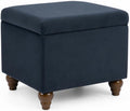 HomePop 22' Medium Rectangular Storage Ottoman - Blue Velvet