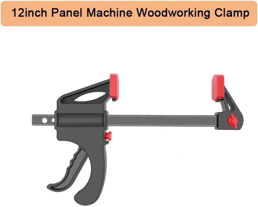 1pcs Woodworking Clamp G-type Heavy Duty Thickened Adjustable Tool Black Quickly Trigger ﻿(Black 12inch)