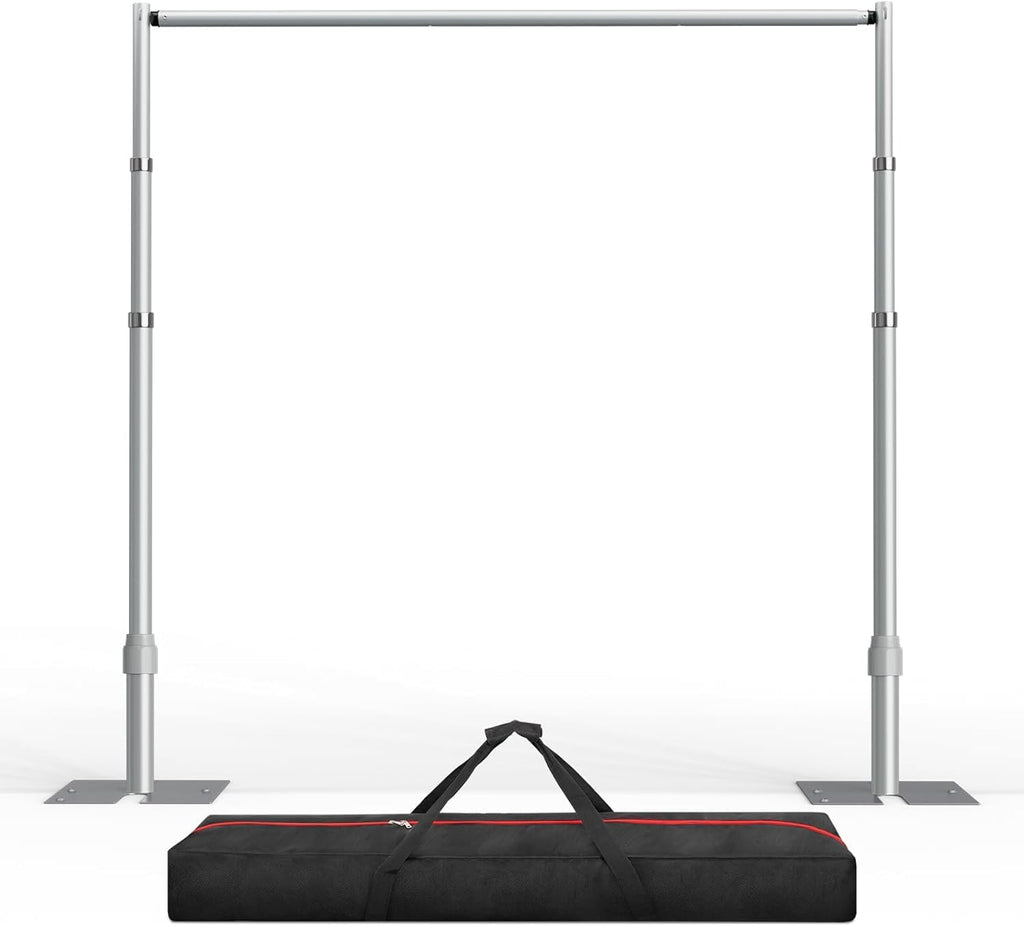 EMART 10x10ft Heavy Duty Backdrop Stand Kit, Adjustable Pipe and Drape Photo Booth Frame for Wedding, Party, Christmas, Birthday Decorations