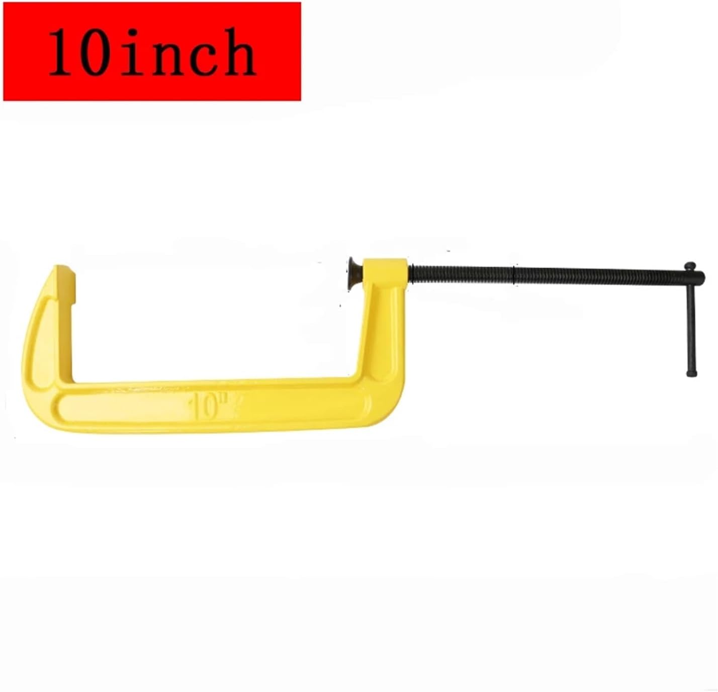 1pcs Woodworking Clamp G-type Heavy Duty Thickened Adjustable Tool Black Quickly Trigger ﻿(Yellow 10inch)