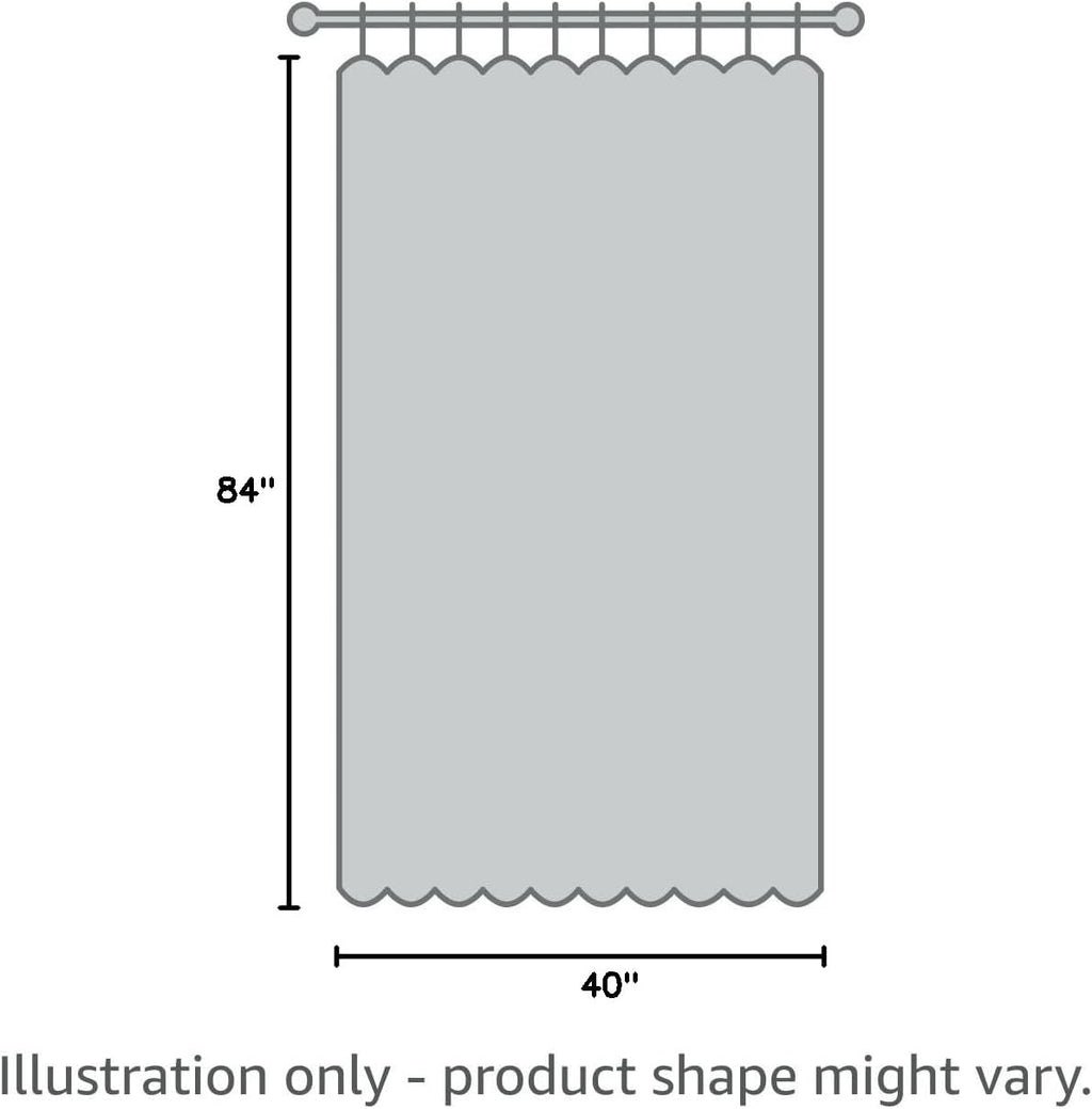 Lush Decor Ombre Stripe Yarn Dyed Cotton Window Curtain Panels, 40' W x 84' L, Gray - Drapes - Light Filtering Curtains for Living Room - Striped Curtains (Pack of 16)