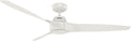 Hunter Fan 60 inch Ceiling Fan with No Light, Outdoor or Indoor White Ceiling Fan for Porch, Living Room, Office, Kitchen, Garage, 3 Blades (Renewed)