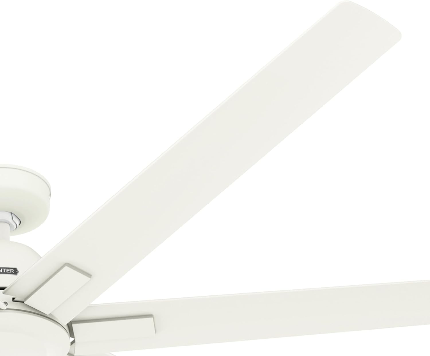 Hunter 72' Downtown Indoor/Outdoor Ceiling Fan, Wall Control, Matte White | ENERGY STAR fan is 64% more efficient, with SureSpeed high-velocity airflow for great rooms, lofts, or covered porches.