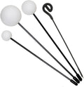 Friction Mallet Set: 3 Tone of Life Flumis & eGong Wand Includes 4 Mallets/Mallets for 24' & Larger Gongs/Soft Low Notes & Loud Resonance/For Sound Healing, Meditation, & Yoga/Durable