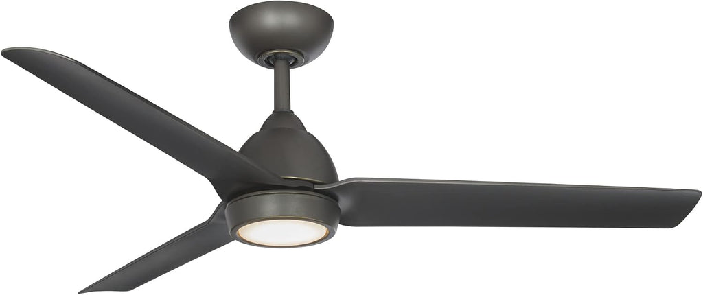 WAC Lighting F-001L-OB Mocha 54' Outdoor Ceiling Fan with LED Lights & Remote, Oil Rubbed Bronze