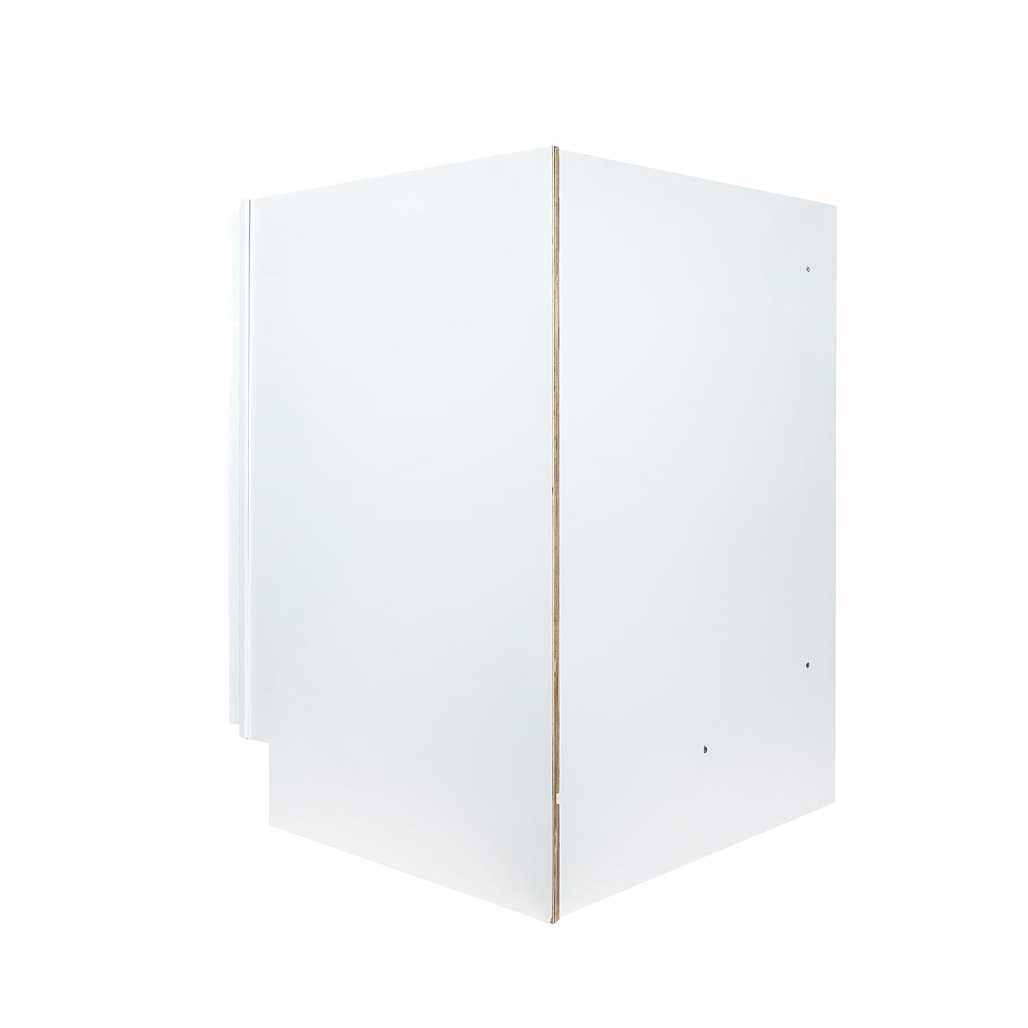 Hollywood Fabiani Design Corner Sink Base Kitchen Cabinet 36 in. W x 24 in. D x 34.5 in. H in Shaker White Ready to Assemble
