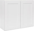 White Shaker Wall Cabinet - Ready to Assemble, Perfect for Kitchen, Laundry, and Bathroom Storage - 30'W x 30'H x 12'D