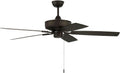 Craftmade OP52ESP5 OP52 Outdoor Pro Plus 52' 5 Blade Indoor/Outdoor Ceiling Fan - Blades Included