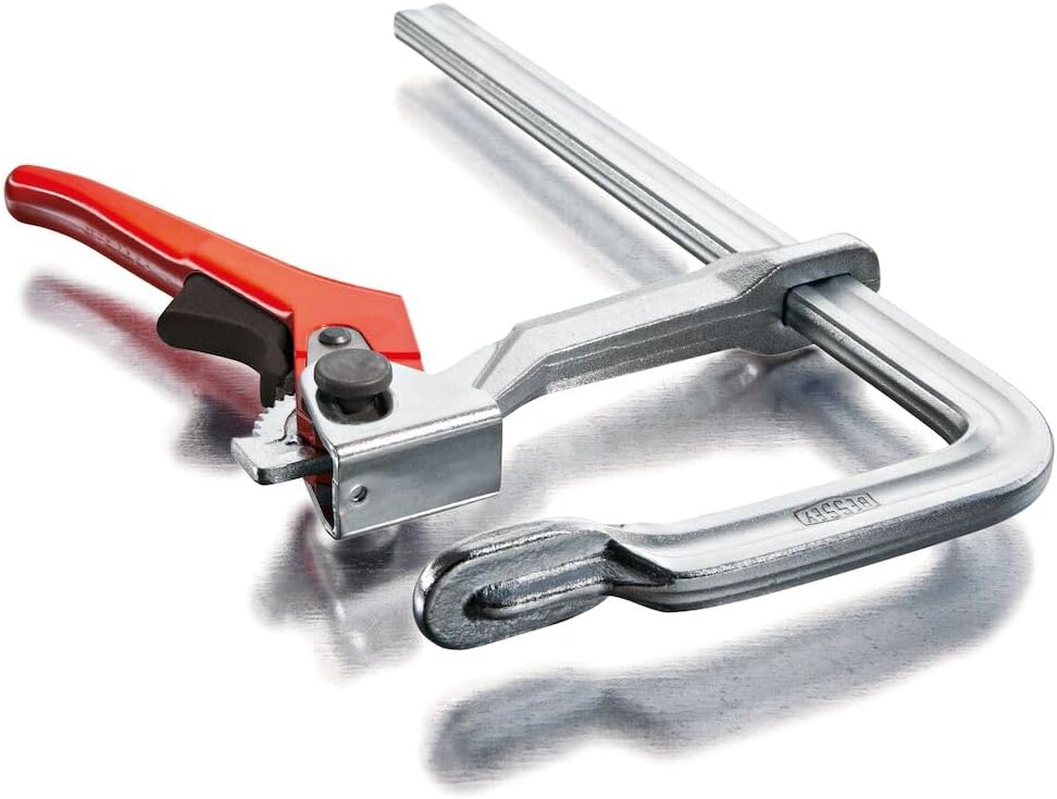 Bessey GSH12 Lever Clamp Classix Gsh 4.72In/60mm, Silver/Red