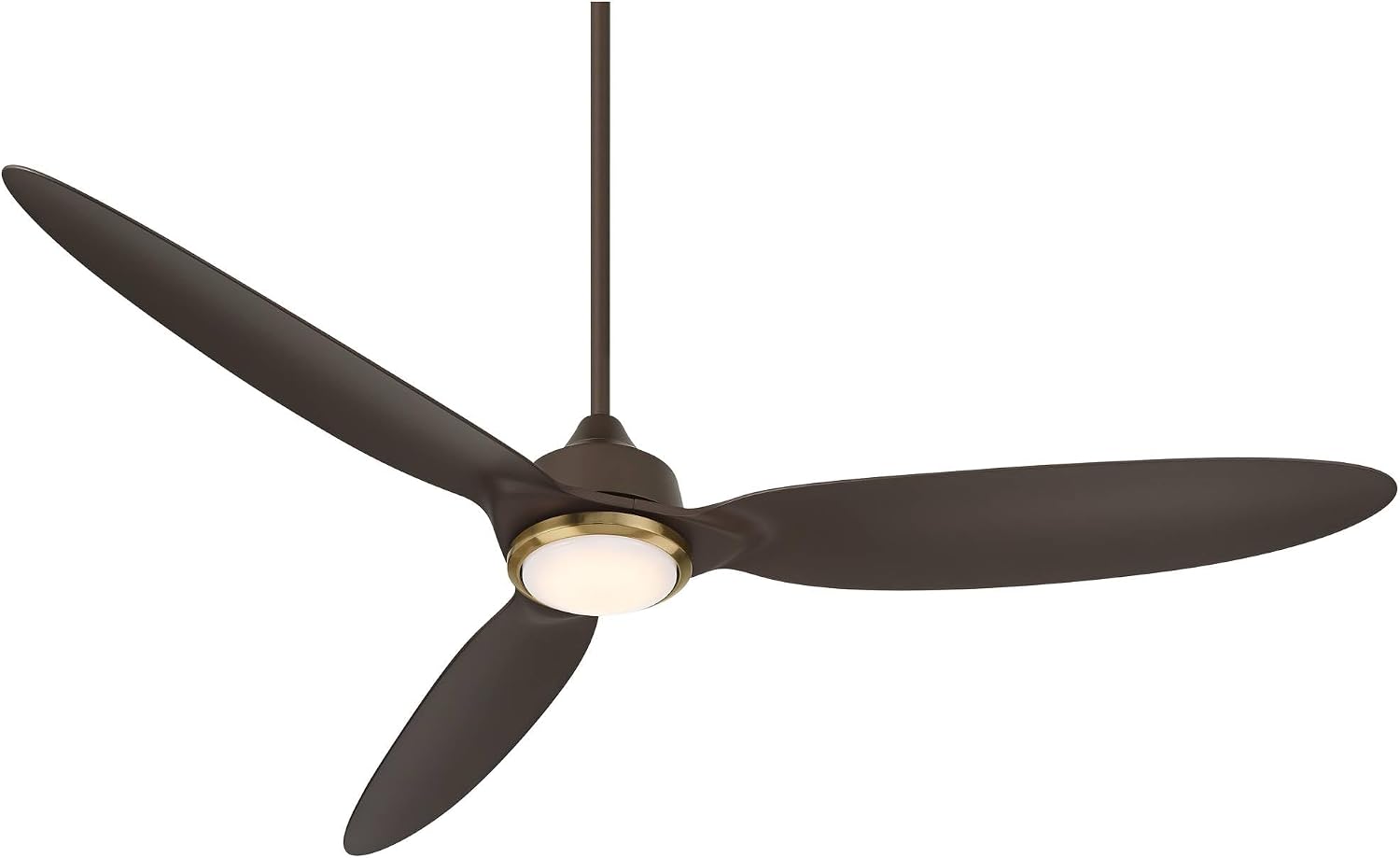 Casa Vieja 60' Revere Mid Century Modern Indoor Outdoor Ceiling Fan 3 Blade Customize LED Remote Control Emperial Bronze Finish Blades Bedroom Patio Living Room Kitchen Damp Rated Decorative