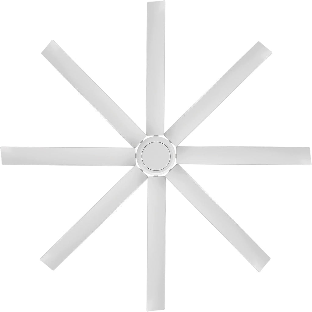 WAC Lighting F-064-MW Mocha XL 66' Outdoor Ceiling Fan & Remote, Matte White
