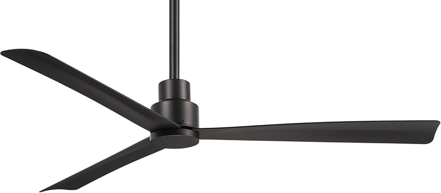 Minka-Aire F787-CL Simple 52 Inch Outdoor 3 Blade Ceiling Fan with DC Motor in Coal Finish