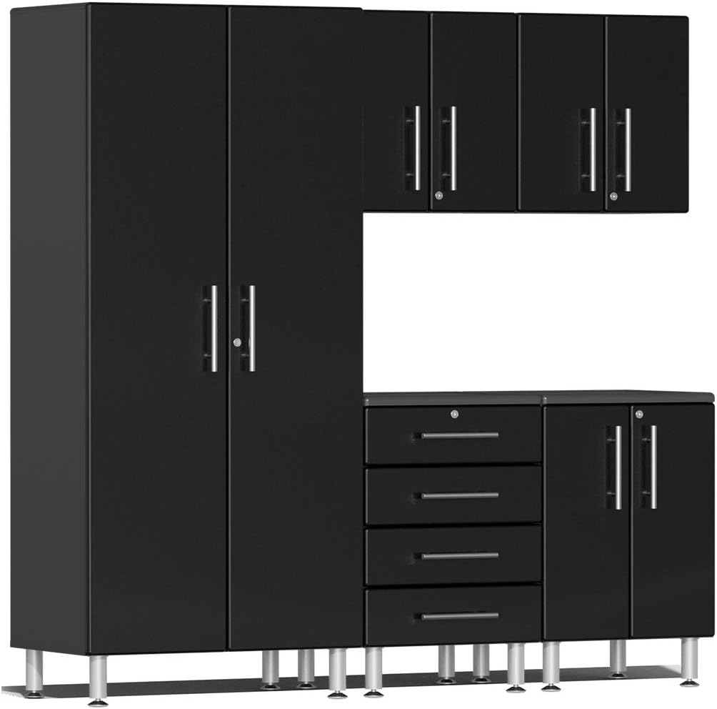 Ulti-MATE UG22050B 5-Piece Garage Cabinet Kit in Midnight Black Metallic
