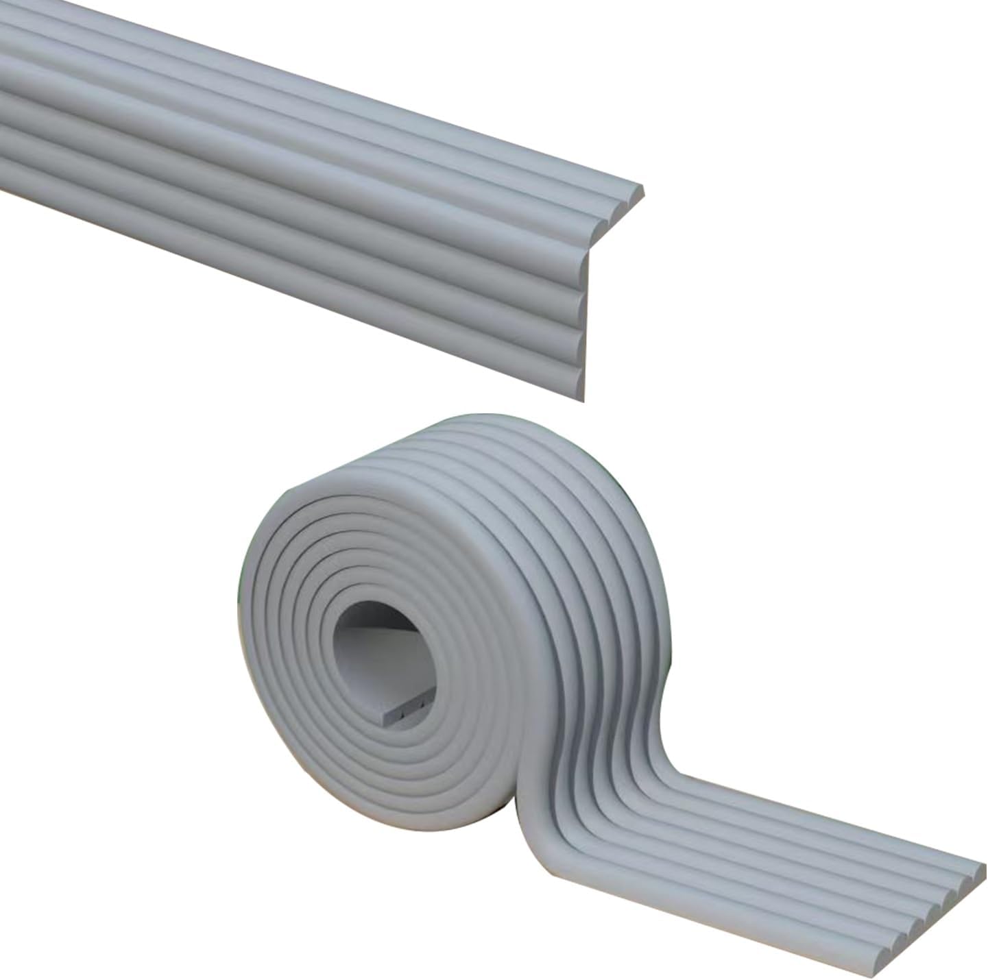 Foam Corner Bumpers,Furniture Edge & Corner Guards,Soft Rubber Foam Guard Heavy-Duty,Thick Table Bumper Guard,Professional Process,Proofing Edge Corner Protector,for Furniture Corner Use(Gray,10M)