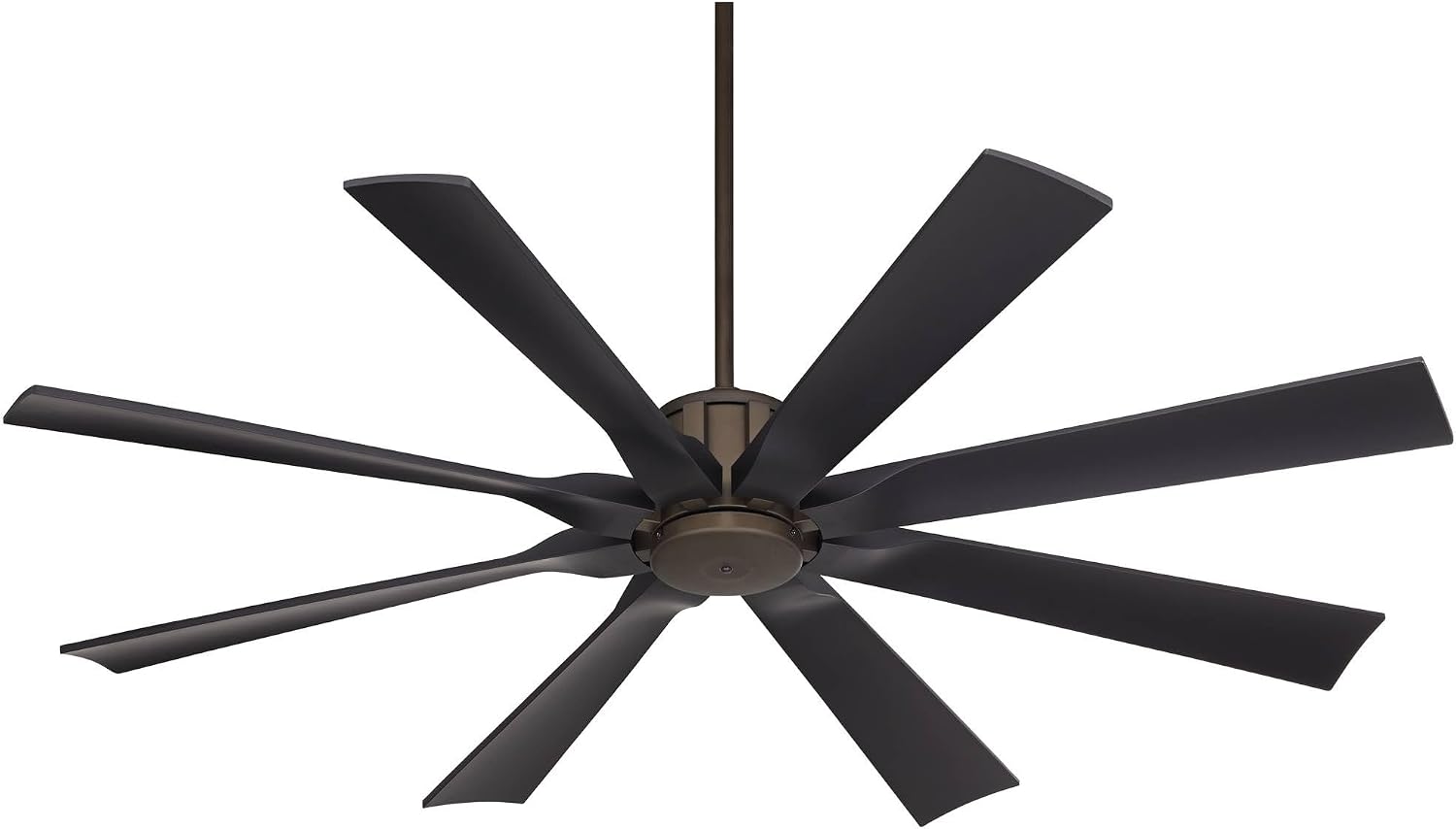 Possini Euro Design 60' Defender Modern Industrial Indoor Outdoor Ceiling Fan with Remote Control Oil Rubbed Bronze Hand-Painted Damp Rated for Patio Exterior House Porch Gazebo Garage Barn Roof