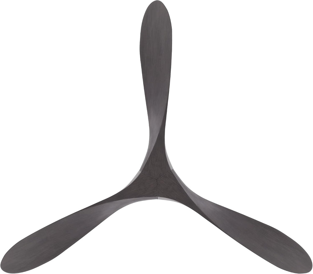 WAC F-089-BN/EB Malibu 70' Outdoor Ceiling Fan with Remote, Brushed Nickel Ebony