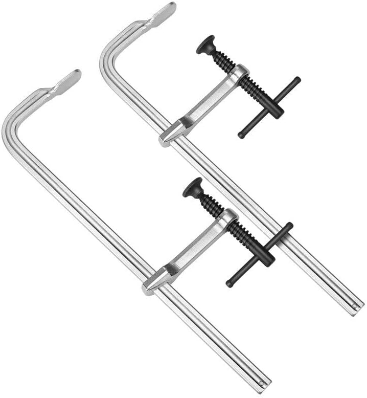 2-Pack 12-Inch Bar Clamps Drop Forged Steel Bar Clamps for Woodworking