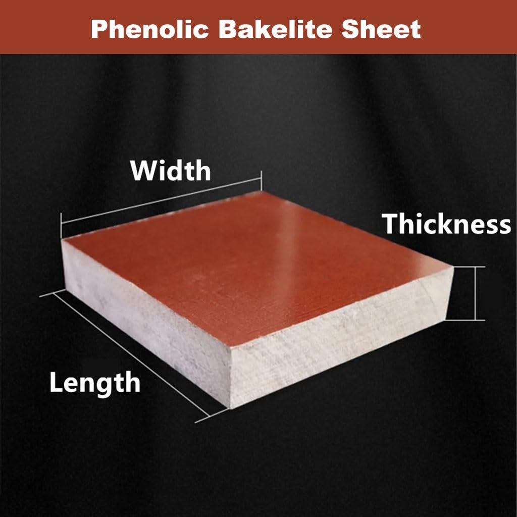 Lightweight Rigid Plastic Foam Sheet,Phenolic Bakelite, Composite Insulated Glulam Board, Electrical Wooden Fabric Plate, Resin Laminate Veneer Washer Brown(30x100x200mm 1Pcs)