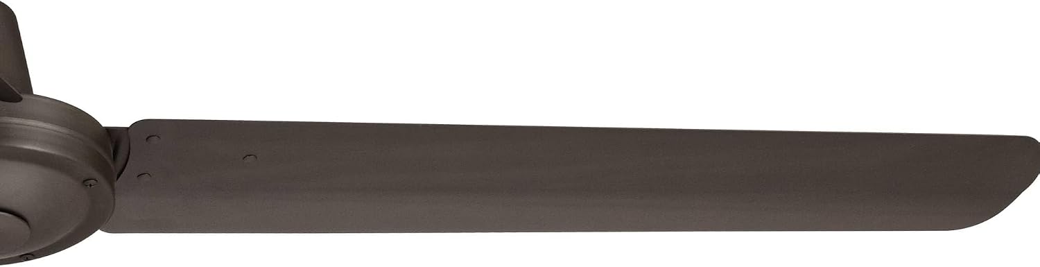 Casa Vieja 60' Turbina DC Modern Industrial Rustic Farmhouse 3 Blade Indoor Outdoor Ceiling Fan with Remote Control Oil Rubbed Bronze Damp Rated Patio Exterior Home Porch Gazebo Garage - 24' Downrod