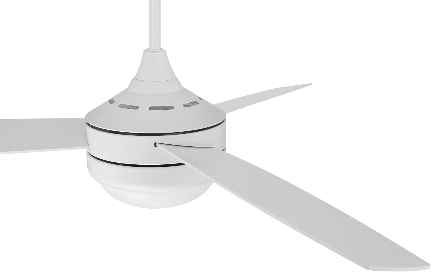 Craftmade 52' Phaze II White Finish Indoor 3-Blade Ceiling Fan & LED Light Kit with 4-Speed Wall Control Included