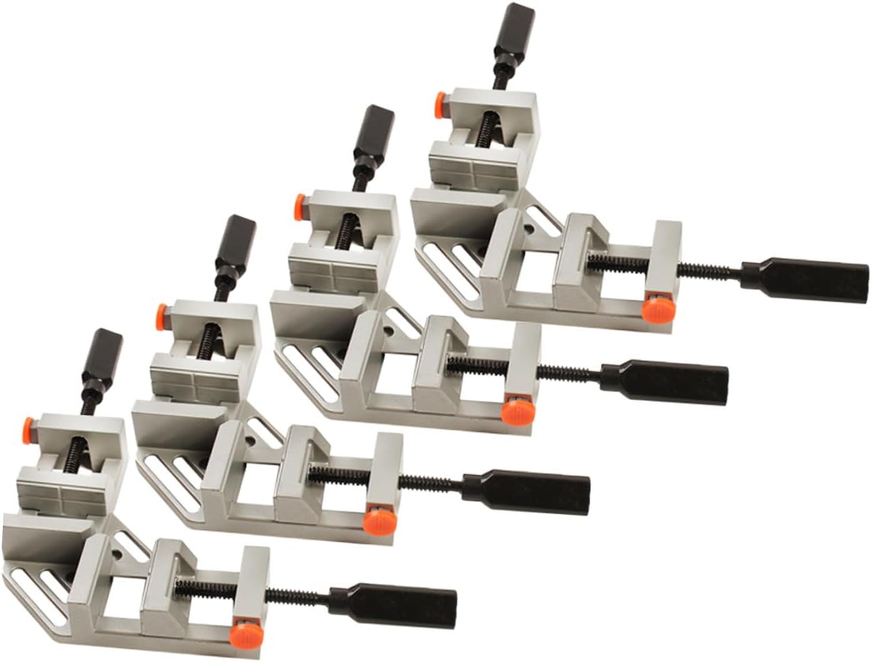 4pcs 90 Degree Quick Release Double Handle Corner Clamps for Woodworking Photo Framing Right Angle Aluminum Alloy Clamping Tool