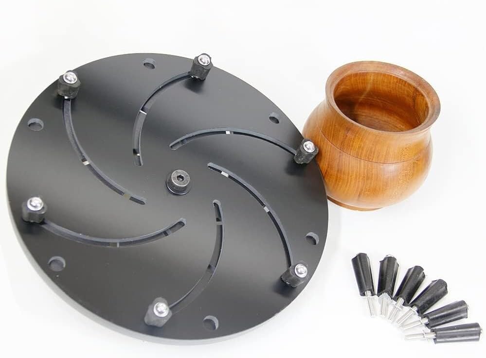 12-Inch Long worth Wood Lathe Chuck, Self-Centering with 1-Inch - 8TPI Thread Lathe Chuck KWEIOTO