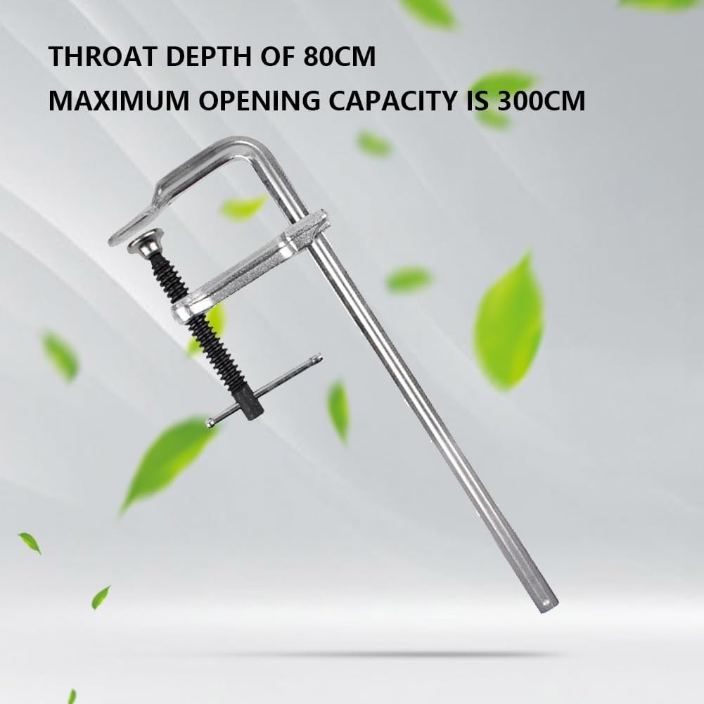 Steel Bar Clamp Clip 12-Inch WoodWork Bar Clamp Adjustable Rotating Pad Sturdy Durable for Welding Woodworking Metal Working, ASDEHH231
