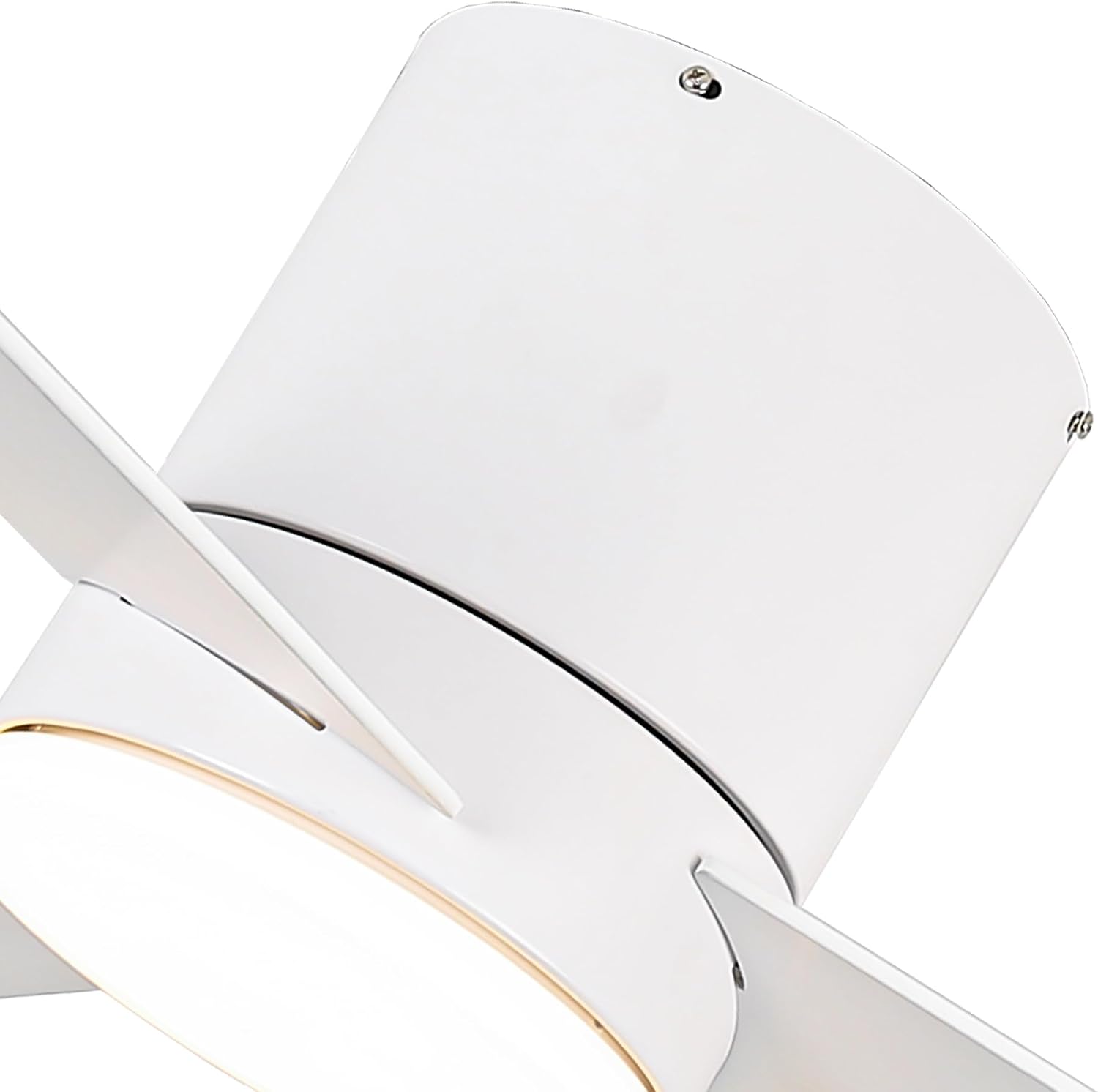 Low Profile Ceiling Fans with Lights and Remote, 48 Inch Bedroom Ceiling Fans Flush Mount, Indoor/Outdoor Fans for Patios, Reversible 3 Blades, Noiseless, Color Temp Adjusted, DOE ETL Tested (White)