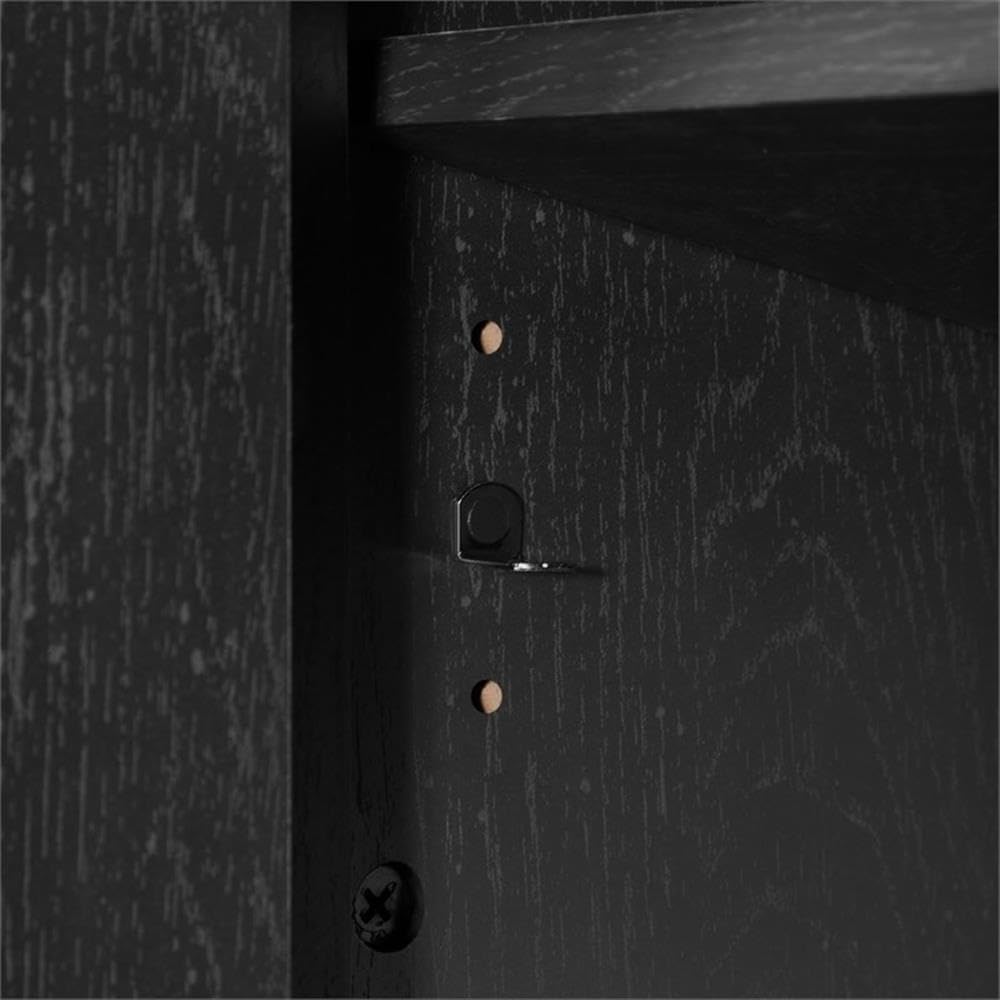 Pemberly Row 36' Bathroom Vanity, Matte Black Finish, Engineered Marble Countertop, Undermount Sink, Soft-Close Storage, Modern Freestanding MDF Design for Small Bathrooms or Guest En-Suites