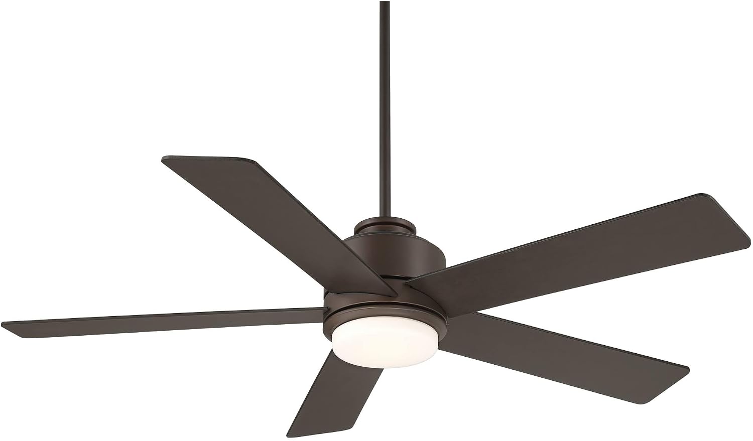 Casa Vieja 52' Grand Palm Modern Indoor Outdoor Ceiling Fan 5 Blade LED Light Remote Control Oil Rubbed Bronze Finish Brown Wood Blades Bedroom Patio Living Room Kitchen Damp Rated Decorative