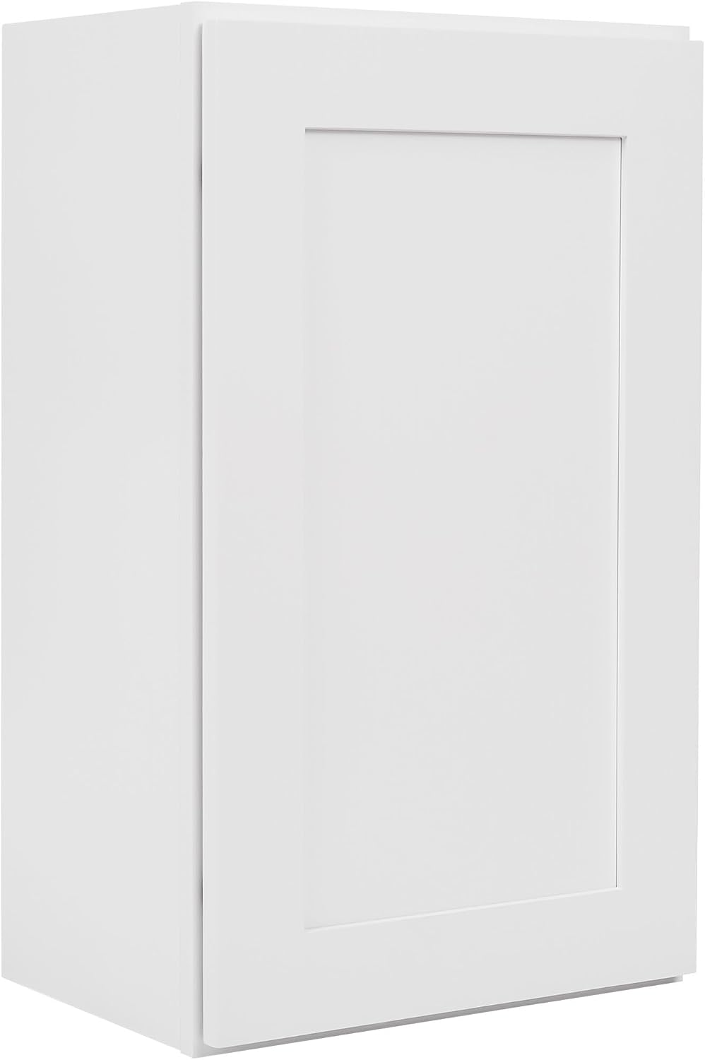 White Shaker Wall Cabinet - Ready to Assemble, Perfect for Kitchen, Laundry, and Bathroom Storage - 18' W x 36' H x 12' D