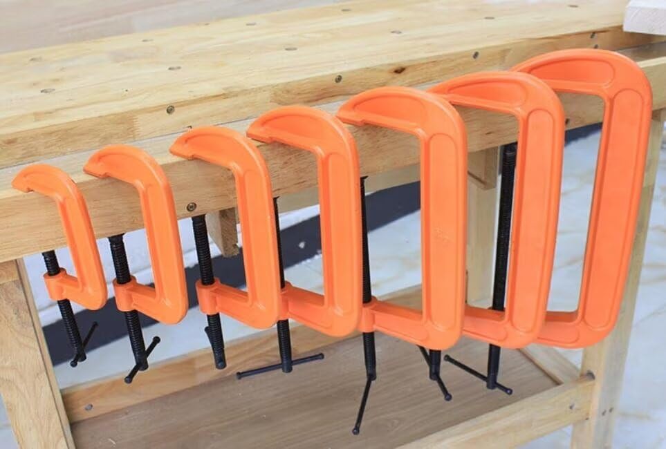 1pcs 1-12 Inches G Clip Fixing Heavy Duty Adjustable Metal Clamps Professional Carpentry C-clamp Wood Working Tools and Accessories