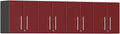 Ulti-MATE UG22040R 4-Piece Garage Wall Cabinet Kit in Ruby Red Metallic