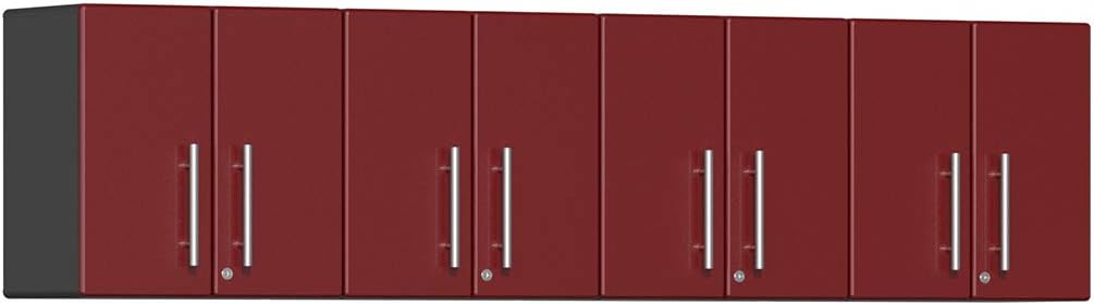 Ulti-MATE UG22040R 4-Piece Garage Wall Cabinet Kit in Ruby Red Metallic