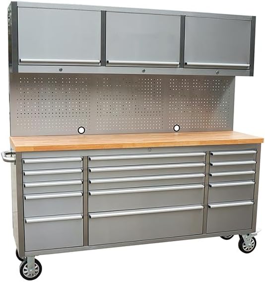 Heavy-Duty Tool Storage Cabinet for Garage and Workshop Organization