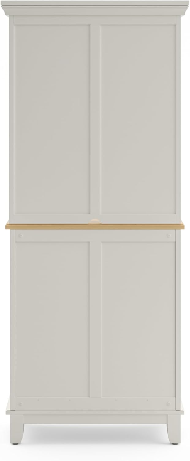 homestyles Buffet Of Buffets Off-White Buffet with Hutch