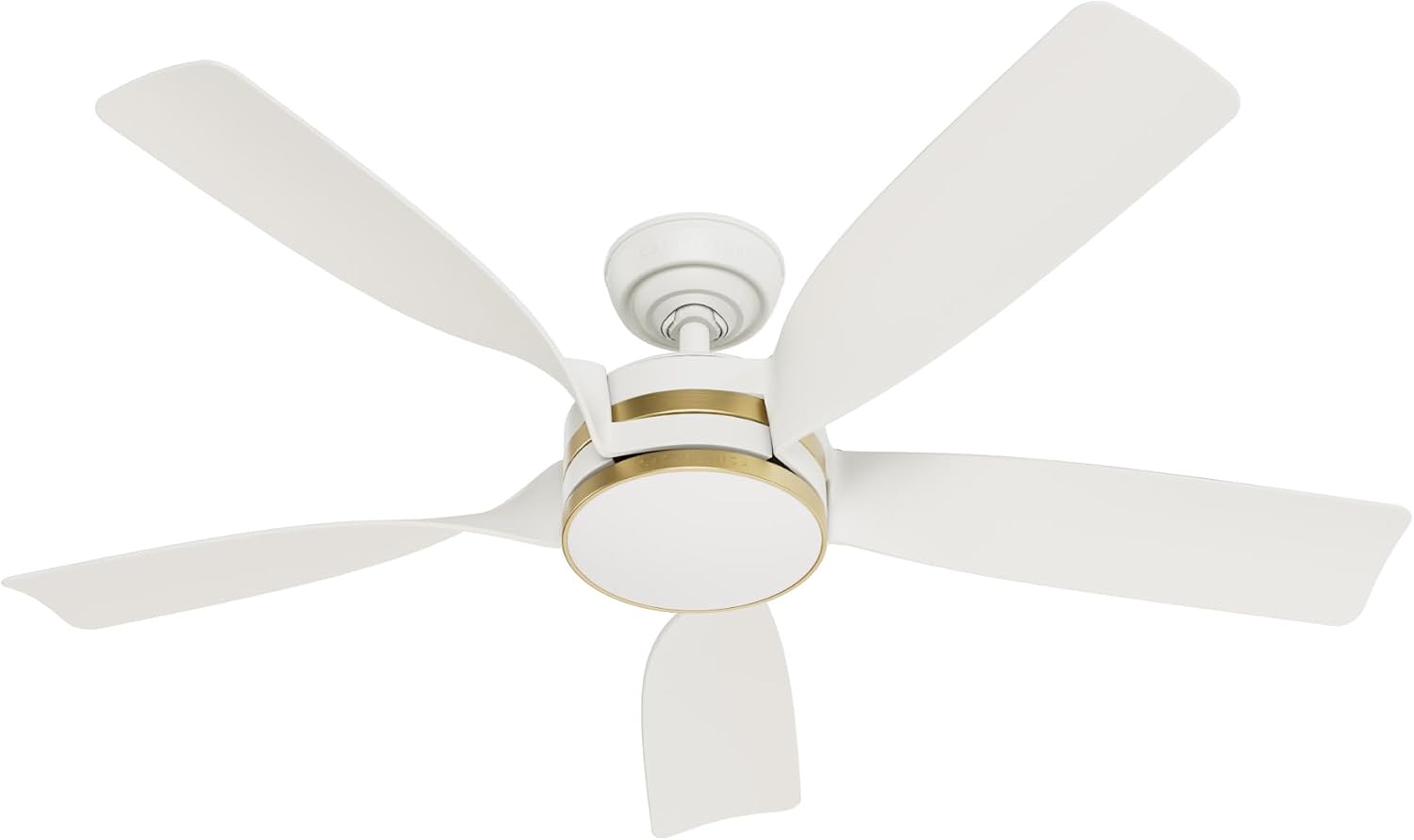 Casablanca - Julia Indoor/Outdoor Ceiling Fan With Light, Wall Control, Remote, 52-inch, 6-speed DC Motor, Energy Star, for porches, patios, sunrooms, bathrooms (Fresh White)