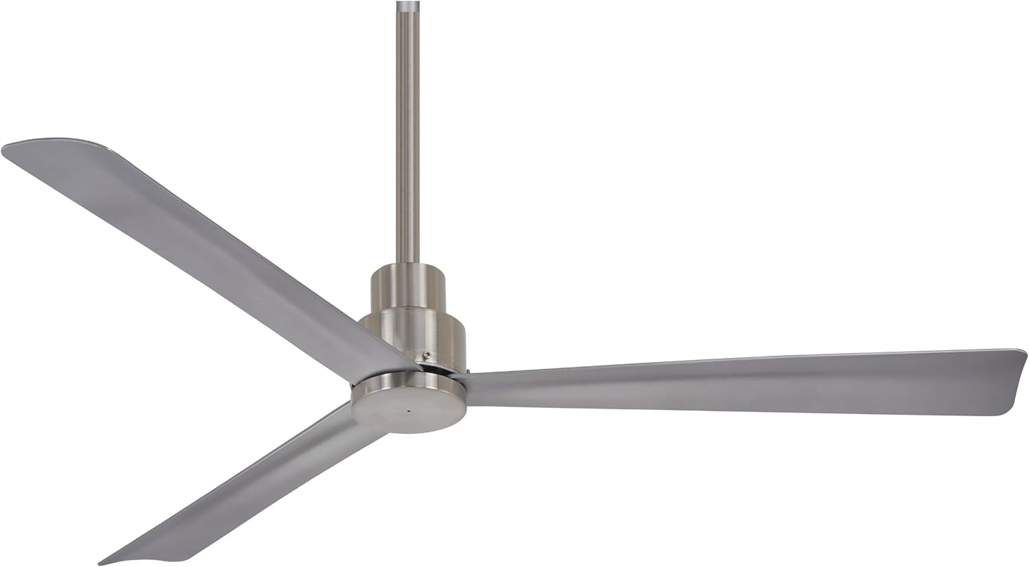 MINKA-AIRE F787-BNW Simple 52' 3-Blade Ceiling Fan in Brushed Nickel Finish with Silver Blades