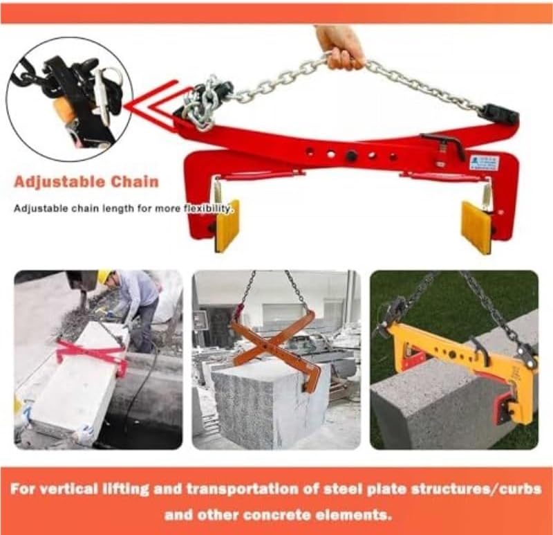 clamps Granite Slab Lifting Clamps Marble Heavy Duty Stone Carrying Clamp for Lift Handling Transporting vertical(12in)