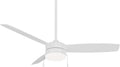 MINKA-AIRE F670L-WHF Airetor III 54' 3-Blade LED Ceiling Fan in Flat White Finish with Flat White Blades and a White Frosted Glass