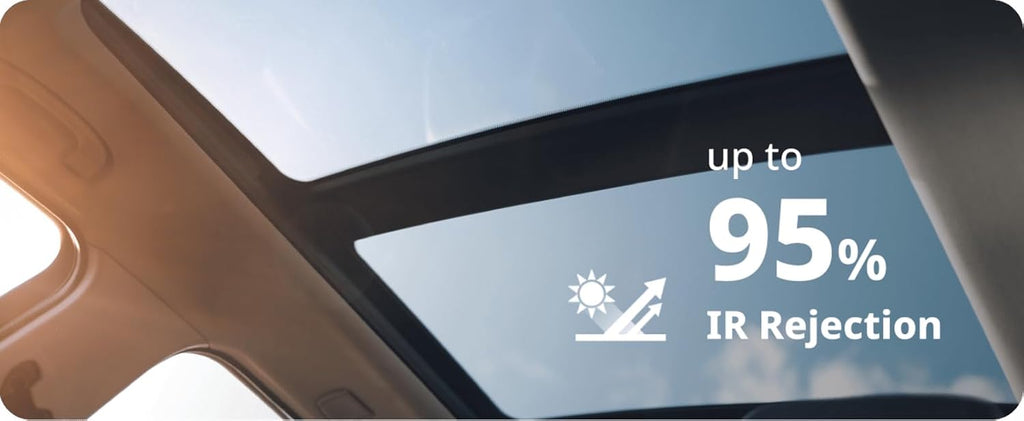 Nano Ceramic Window Tint Film for Cars and Building, Charcoal, 2 Ply Scratch Resistant, Heat Control, and UV 99%, IR Rejection up to 95%, 15% VLT, 40inx100ft