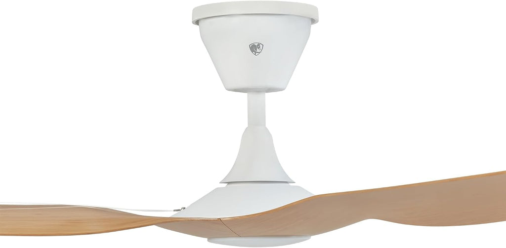 Big Ass Fans - Haiku Coastal - Marine/Coastal Grade Smart Outdoor Ceiling Fan with Remote Control, 2700K Dimmable LED, Universal Mount with 5' Extension Tube